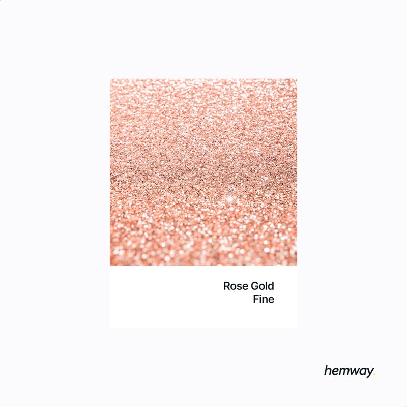 Hemway Craft Glitter 100g / 3.5oz Glitter Flakes for Arts Crafts Tumblers Resin Epoxy Scrapbook Glass Schools Paper Halloween Decorations - Fine (1/64" 0.015" 0.4mm) - Rose Gold - Image 2